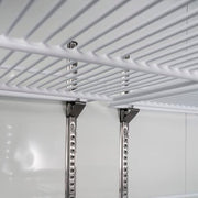 MoTak MGD-3DR-80-X 78 3/8" Three Section Glass Door Merchandiser - (2) Left/Right Hinge Doors, Black, 115v