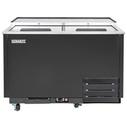 MoTak MGF-49-X 2 Section Glass Chiller w/ 240 Mug Capacity - Black, 115v