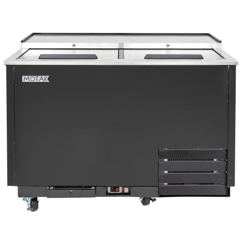 MoTak MGF-49-X 2 Section Glass Chiller w/ 240 Mug Capacity - Black, 115v