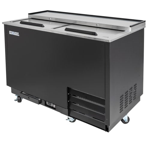MoTak MGF-49-X 2 Section Glass Chiller w/ 240 Mug Capacity - Black, 115v