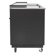 MoTak MGF-49-X 2 Section Glass Chiller w/ 240 Mug Capacity - Black, 115v