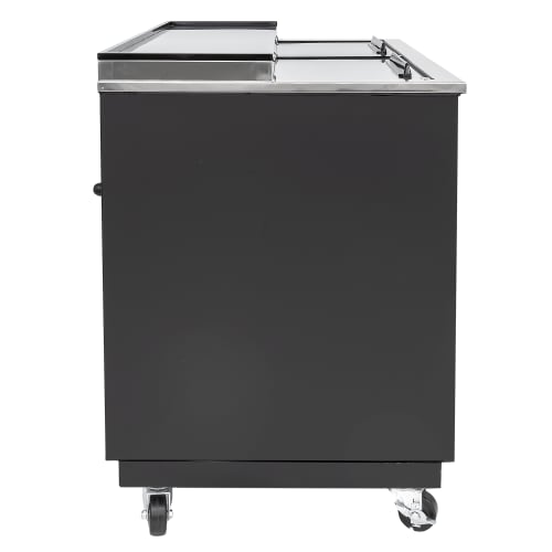 MoTak MGF-49-X 2 Section Glass Chiller w/ 240 Mug Capacity - Black, 115v