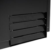 MoTak MGF-49-X 2 Section Glass Chiller w/ 240 Mug Capacity - Black, 115v