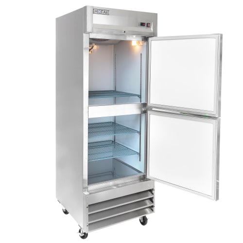 MoTak MSD-2HDR-BAL-X 29" One Section Reach In Refrigerator - (2) Right Hinge Solid Doors, 115v