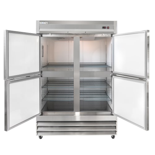 MoTak MSD-4HDF-BAL-X 54" Two Section Reach In Freezer, (4) Left/Right Hinge Solid Doors, 115v
