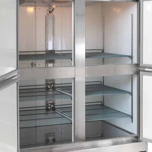 MoTak MSD-4HDF-BAL-X 54" Two Section Reach In Freezer, (4) Left/Right Hinge Solid Doors, 115v
