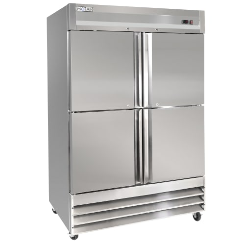 MoTak MSD-4HDF-BAL-X 54" Two Section Reach In Freezer, (4) Left/Right Hinge Solid Doors, 115v