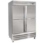 MoTak MSD-4HDR-BAL-X 54" Two Section Reach In Refrigerator - (4) Left/Right Hinge Solid Doors, 115v