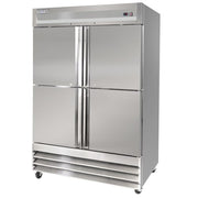 MoTak MSD-4HDR-BAL-X 54" Two Section Reach In Refrigerator - (4) Left/Right Hinge Solid Doors, 115v