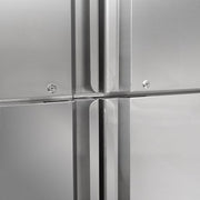 MoTak MSD-4HDR-BAL-X 54" Two Section Reach In Refrigerator - (4) Left/Right Hinge Solid Doors, 115v