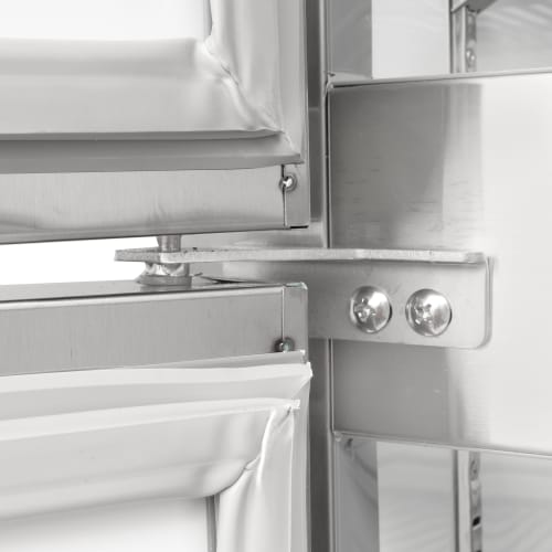 MoTak MSD-4HDR-BAL-X 54" Two Section Reach In Refrigerator - (4) Left/Right Hinge Solid Doors, 115v