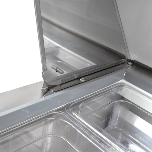 MoTak MST-36-X 36 1/4" Sandwich/Salad Prep Table w/ Refrigerated Base, 115v