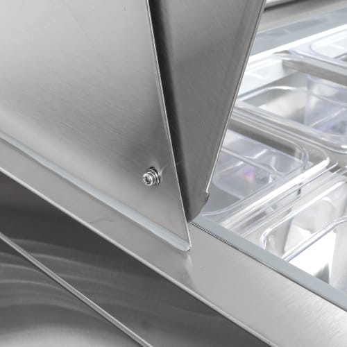 MoTak MST-36-X 36 1/4" Sandwich/Salad Prep Table w/ Refrigerated Base, 115v