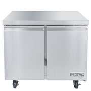 MoTak MUR-36-X 36 1/4" Undercounter Refrigerator w/ (2) Sections & (2) Doors, 115v