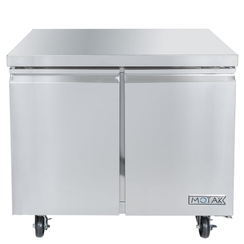 MoTak MUR-36-X 36 1/4" Undercounter Refrigerator w/ (2) Sections & (2) Doors, 115v