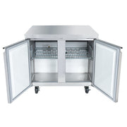 MoTak MUR-36-X 36 1/4" Undercounter Refrigerator w/ (2) Sections & (2) Doors, 115v