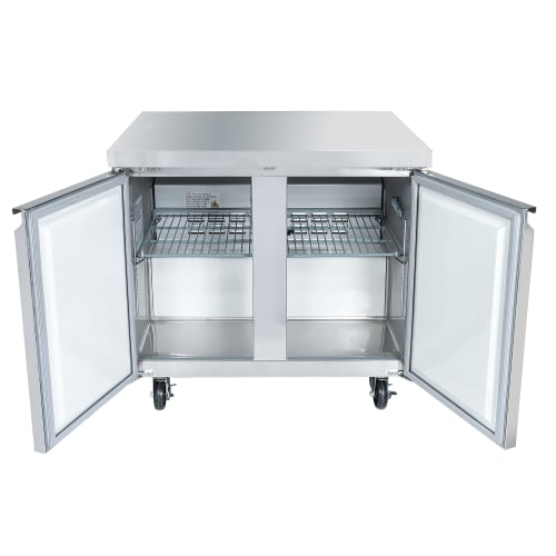 MoTak MUR-36-X 36 1/4" Undercounter Refrigerator w/ (2) Sections & (2) Doors, 115v