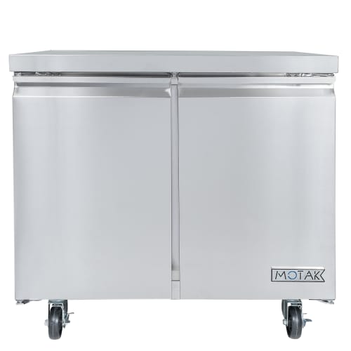 MoTak MUR-36-X 36 1/4" Undercounter Refrigerator w/ (2) Sections & (2) Doors, 115v