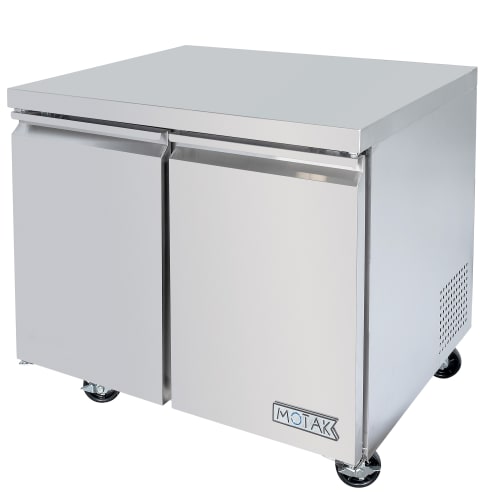 MoTak MUR-36-X 36 1/4" Undercounter Refrigerator w/ (2) Sections & (2) Doors, 115v