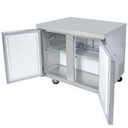 MoTak MUR-36-X 36 1/4" Undercounter Refrigerator w/ (2) Sections & (2) Doors, 115v
