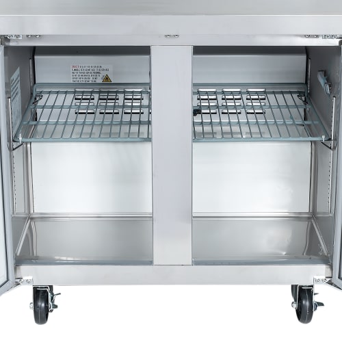 MoTak MUR-36-X 36 1/4" Undercounter Refrigerator w/ (2) Sections & (2) Doors, 115v
