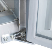 MoTak MUR-36-X 36 1/4" Undercounter Refrigerator w/ (2) Sections & (2) Doors, 115v