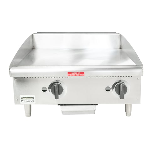 Toastmaster TMGM24 24" Gas Griddle w/ Manual Controls - 3/4" Steel Plate, Convertible