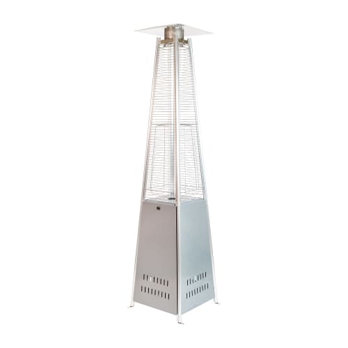 Flash Furniture NAN-FSDC-01-SL-GG 90" Portable Outdoor Patio Heater - 42,000 BTU, Stainless Steel, Liquid Propane
