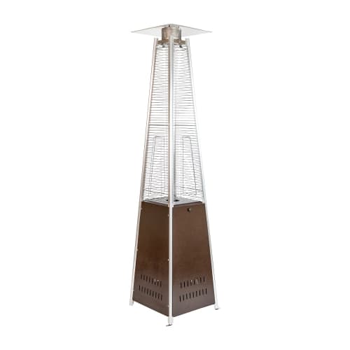 Flash Furniture NAN-FSDC-02-BR-GG 90" Portable Outdoor Patio Heater - 42,000 BTU, Stainless Steel, Liquid Propane