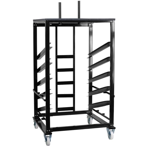 Flash Furniture XA-30-COTA-DY-GG Cocktail Table Dolly w/ (10) 30" Round Table Capacity - Steel, Black