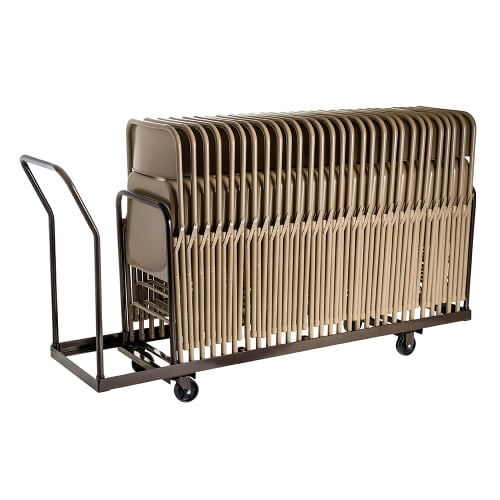 National Public Seating DY-35 Folding Chair Dolly w/ (35) Chair Capacity for Standard Folding Chairs