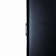 MoTak MFM-2D 53 1/5" Two Section Display Freezer w/ Swing Doors - Bottom Mount Compressor, Black, 115v