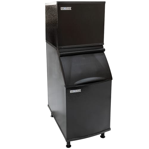 MoTak PKM0425SA-161/PKB0425 425 lb PKM Series Half Cube Ice Machine w/ Bin - 386 lb Storage, Air Cooled, 115v