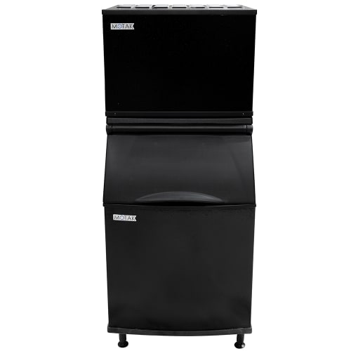 MoTak PKM0535SA-161/PKB0535 525 lb PKM Series Half Cube Ice Machine w/ Bin - 534 lb Storage, Air Cooled, 115v