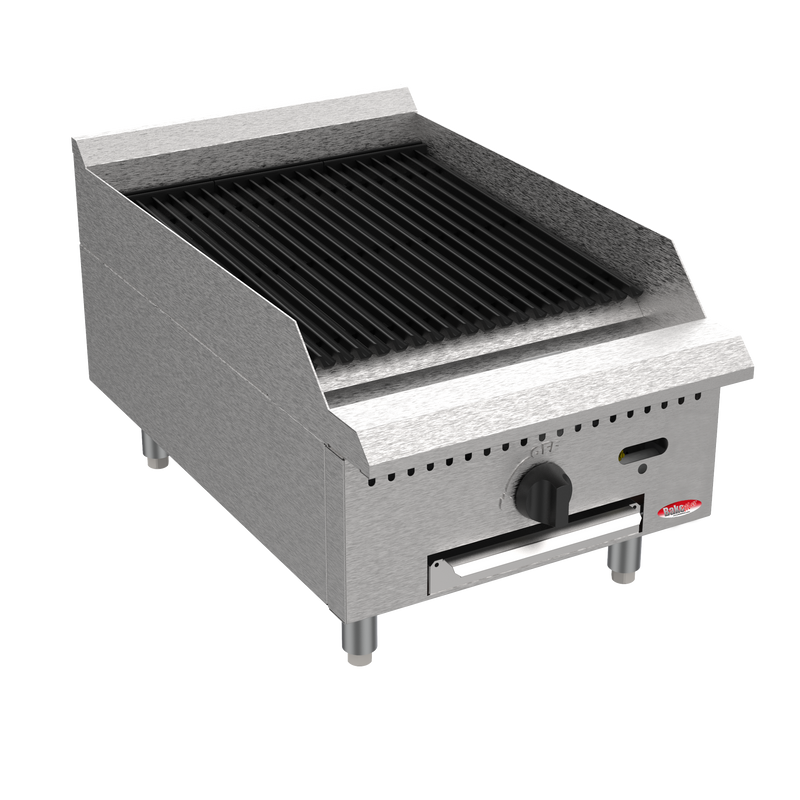 BakeMax 18" Commercial Countertop Radiant Gas Charbroiler – BACGG18.