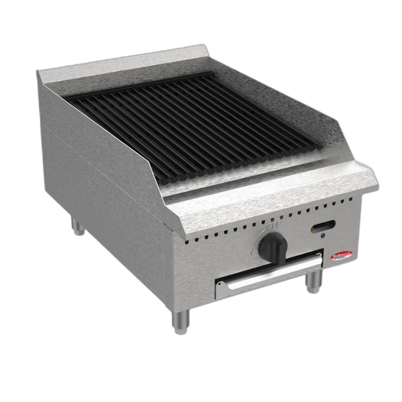 BakeMax 18" Commercial Countertop Radiant Gas Charbroiler – BACGG18