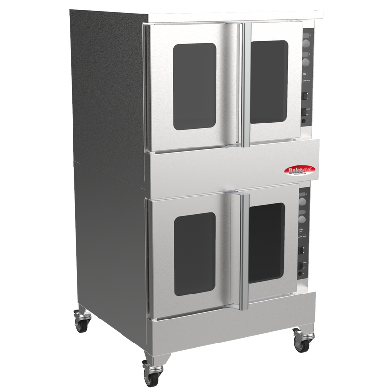 BakeMax America BADCO5E Commercial Double Stacked Electric Convection Oven – Floor Model.