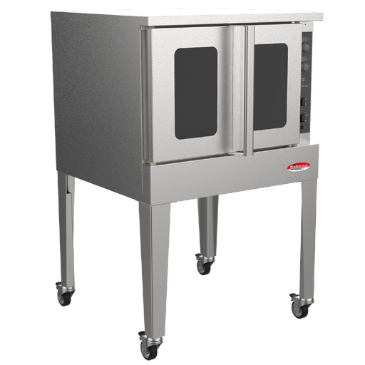 BakeMax America BASCO5E Commercial Electric Convection Oven – Floor Model with 12 Pan Capacity.