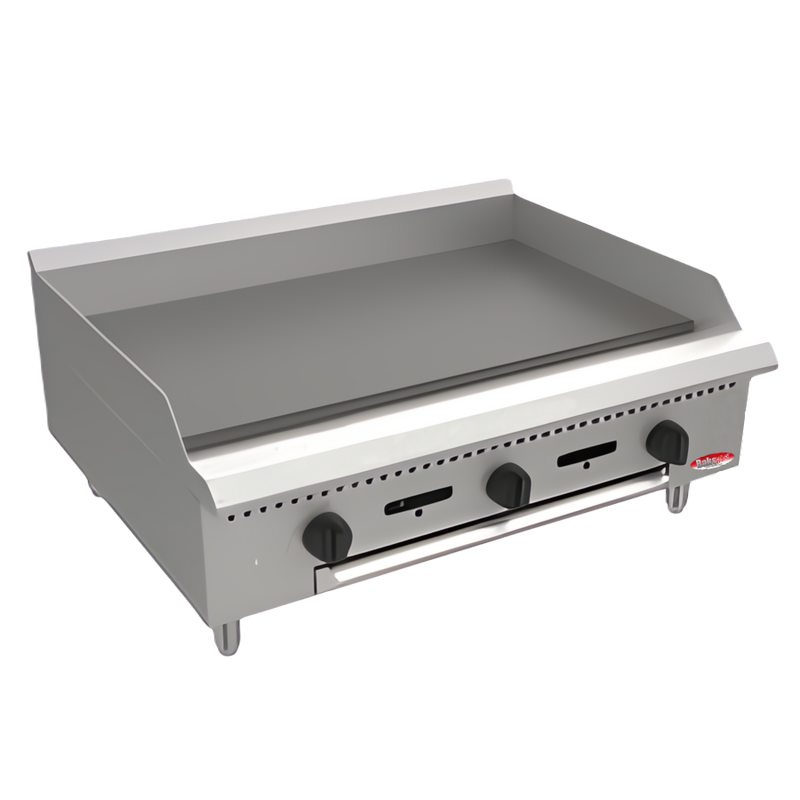 BakeMax America 36" Commercial Countertop Thermostatic Gas Griddle - BATG36.