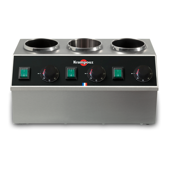 Krampouz Chocolat Warmer Three Tank 110 V - BECID3AS