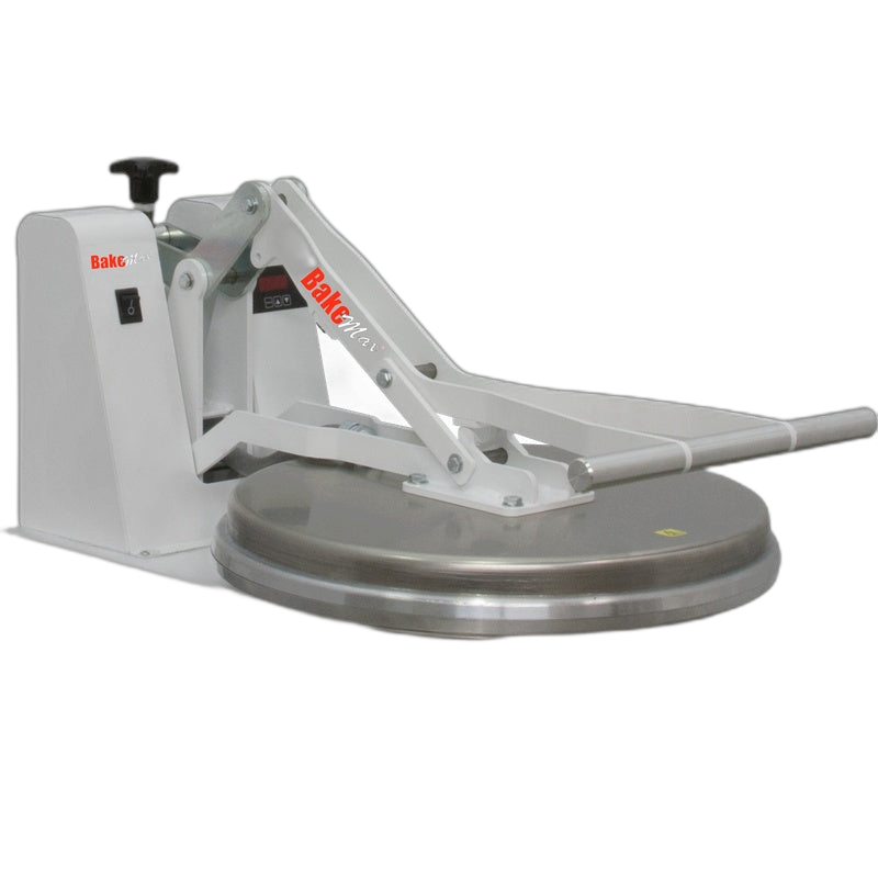 BakeMax BMDM18 Commercial Countertop 18" Manual Clamshell Pizza Dough Press