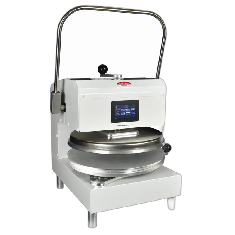 BakeMax BMDXMW Commercial Countertop Manual Single Heat Dough Press – 18"