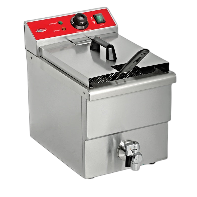 BakeMax BMFE010 6L Heavy Duty Countertop Electric Fryer – Stainless Steel