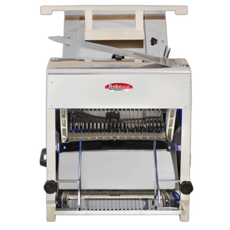 BakeMax BMGF002 Heavy Duty Countertop Gravity Feed Bread Slicer – 29 Blades, 1/2″ Slice