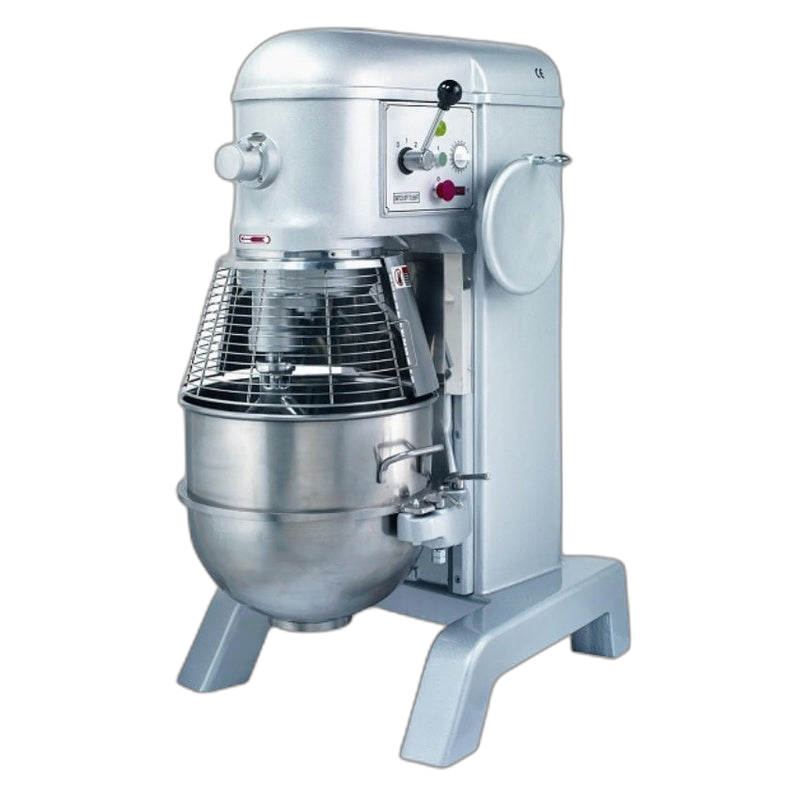 BakeMax BMPM60B 60-Quart Heavy Duty Electric Planetary Mixer – 3-Speed Floor Model