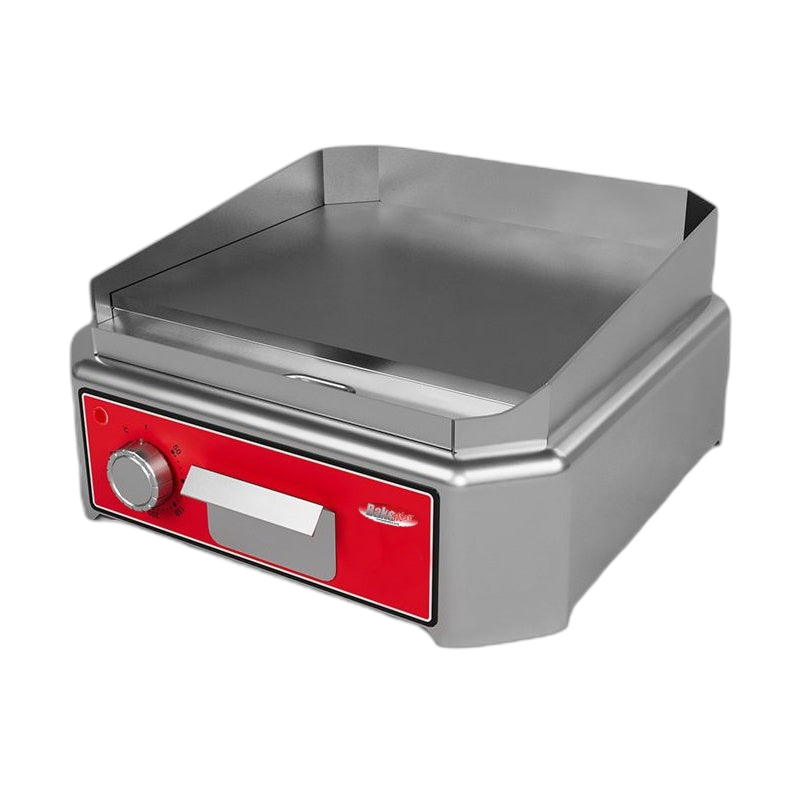 BakeMax BMSIE010 Mini Electric Griddle – Countertop Flat Top, 572°F, Stainless Steel
