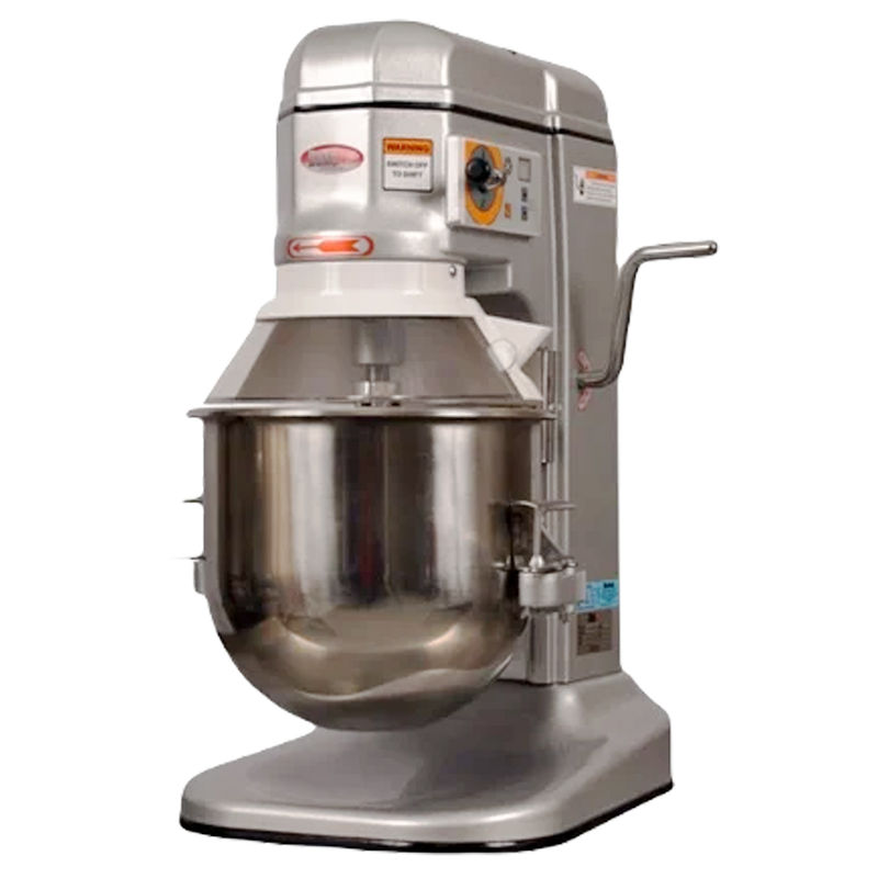 BakeMax BMPM012 12-Quart Commercial Countertop Planetary Mixer – Heavy Duty, 3-Speed.
