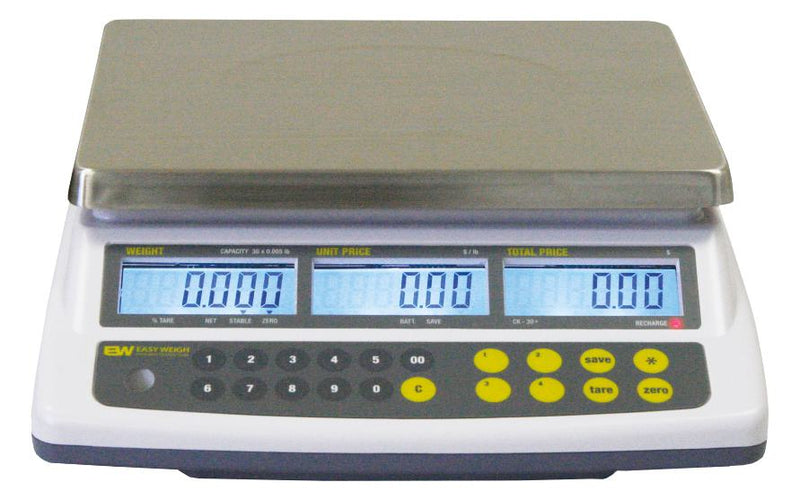 Skyfood CK-30Plus Digital Portion Control Scale | 30 lb Capacity Stainless Platform