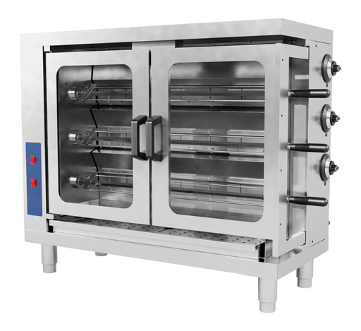 Pegasus CR-3G Gas Chicken Rotisserie, 3 Spits - LP