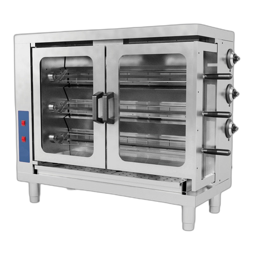 Pegasus CR-3G Gas Chicken Rotisserie, 3 Spits - LP